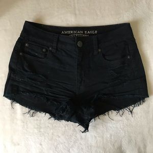American Eagle High Rise Denim Shorts